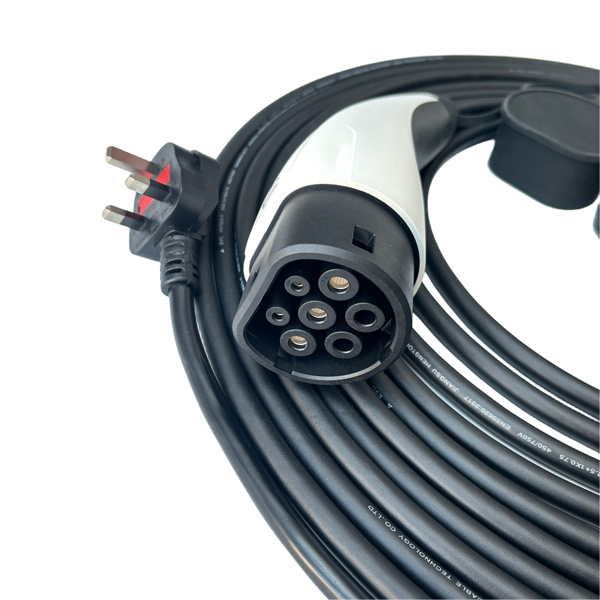 Портативный зарядное устройство IEC 62196-2 типа 2 для электромобилей 3.6KW UK Plug с кабелем зарядки 5 м