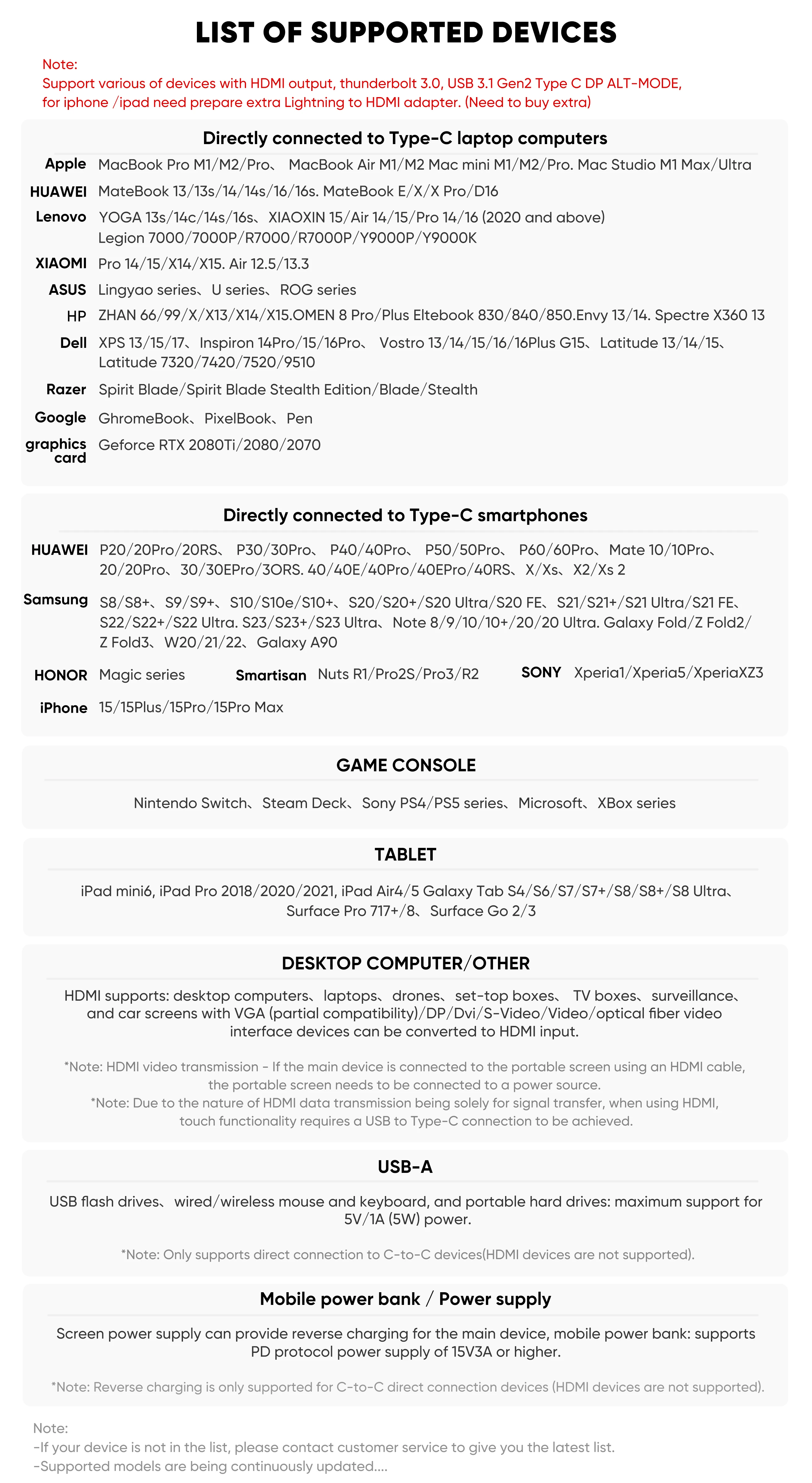 17.3-дюймовый портативный монитор USB-C с встроенной батареей 10000 мАч сенсорный экран 4K для ноутбука