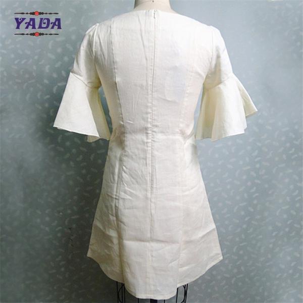 Fashion new arrival casual dress dirndl dresses ladies clothes plus size women clothing with horn sleeve
