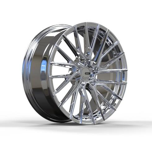 A prata 6061 T6 5x120 Chrome roda ET30 bordas luxuosas de 22 polegadas
