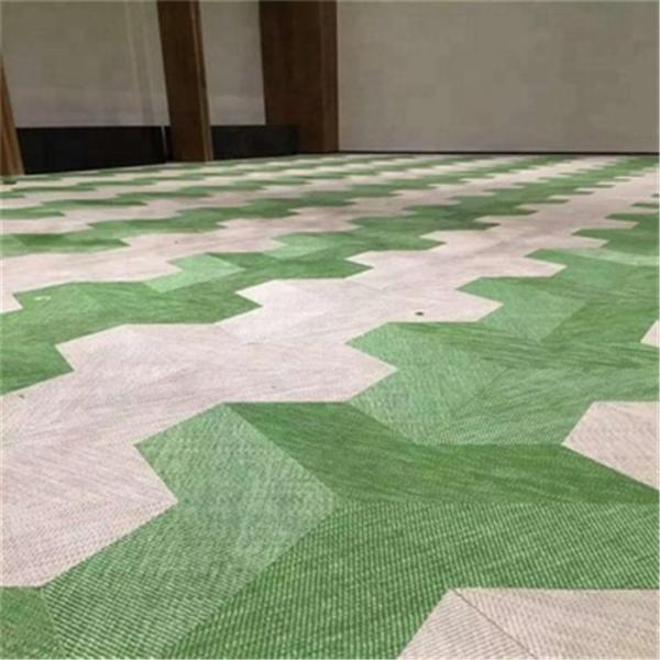 Square 60*60cm Pvc Vinyl Flooring Sheet Yellow Color Easy Install