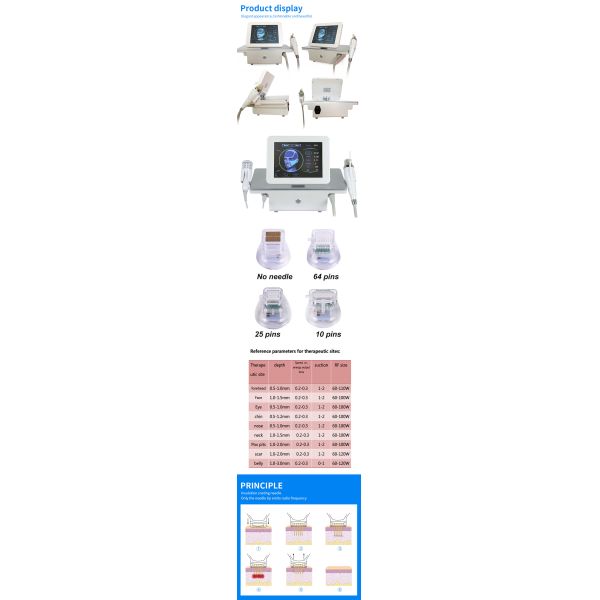 2025 The Most Popular 2 In1 Face Lifting Machine New Gold Mic-Needle Beauty Device Lifting Anti-Aging Beauty Salons.