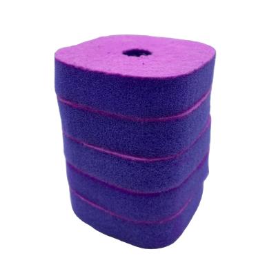 Pad de limpieza de esponja no tejida para el cepillo de aseo desechable