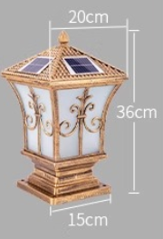 Outdoor Remote Control 360 Beam Angle Walls Solar Powered LED  Headlights