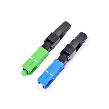 PVC Shell Fiber Fast Connector Easy Assembling For Video Transmission