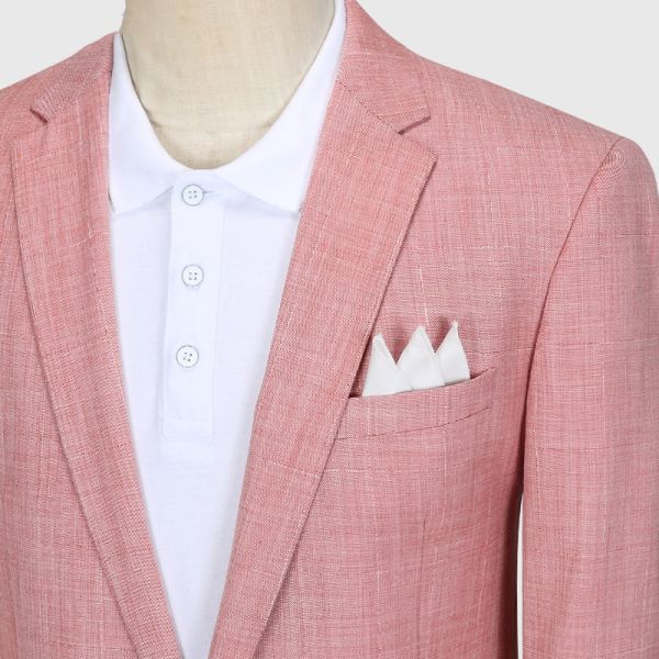 2022 Wedding Party Three Piece White Men's Suits Blazer Regular Length Woven Weaving Method