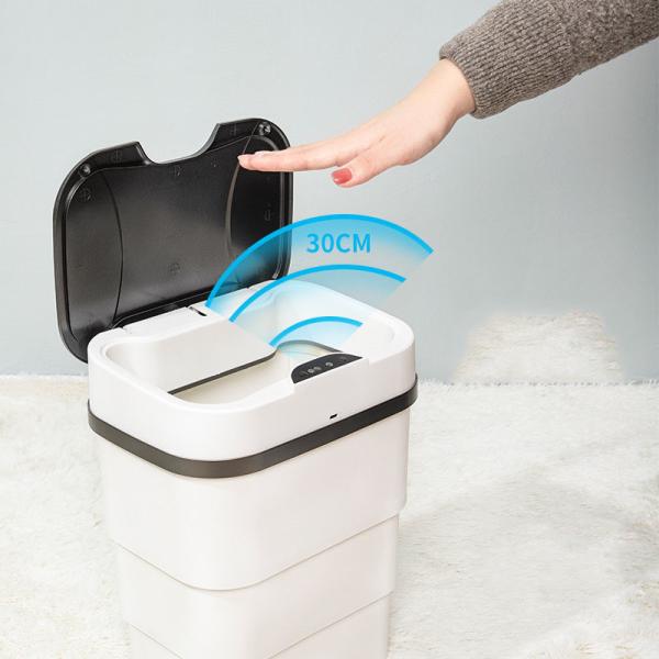 Household Kitchen Bathroom Living Room Garbage Can Foldable Deformation Garbage Can Intelligent Induction Garbage Can