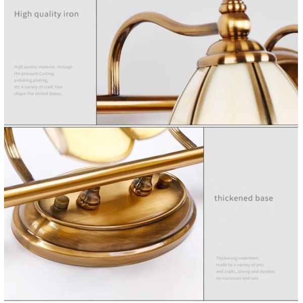 LED American vanity Mirror Headlight multicolor mirror cabinet Glass Wall lamp mirror wrought iron lamps (WH-MR-71)