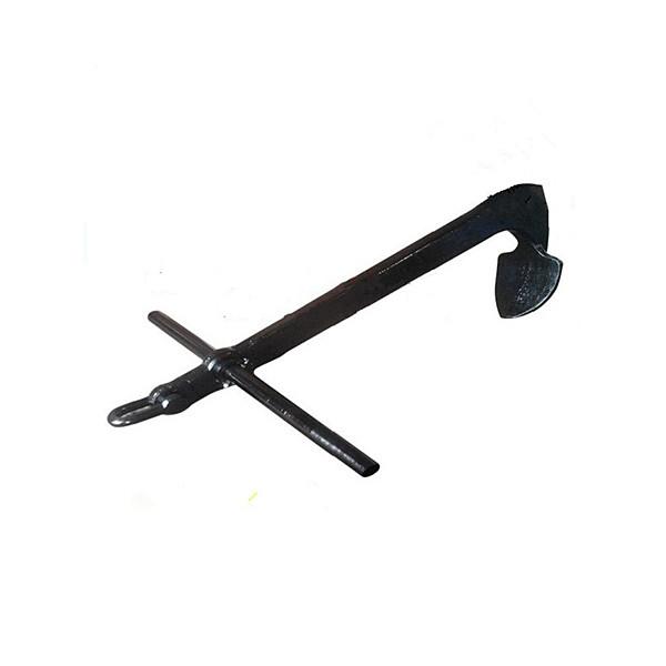 Black Color 2000kg 3000kg 4000kg Boat Mooring Single Fluke Anchor