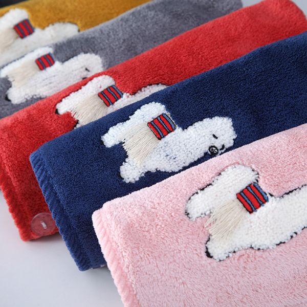 Женские тканевые сухие шапки для волос Быстросухие и утолщенные шапки для душа с поглощающими полотенцами