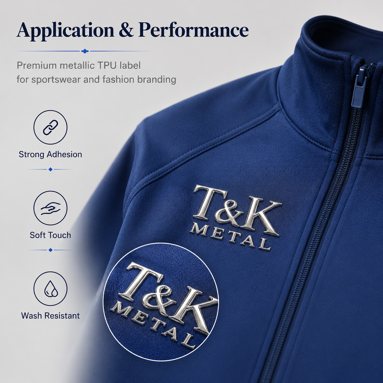 3D High Frequency TPU Badges Soft TPU Heat Transfer Custom Logos Durable and Available in Multiple Colors for Garments