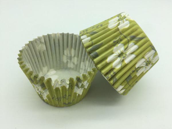 Green White Flower Greaseproof Cupcake Liners Disposable Mini Baking Tools Cake Decoration