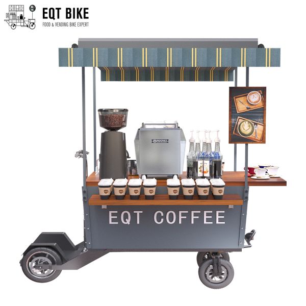 Oil Disc Brake Coffee Bike Cart Electrostatic Powder Coating