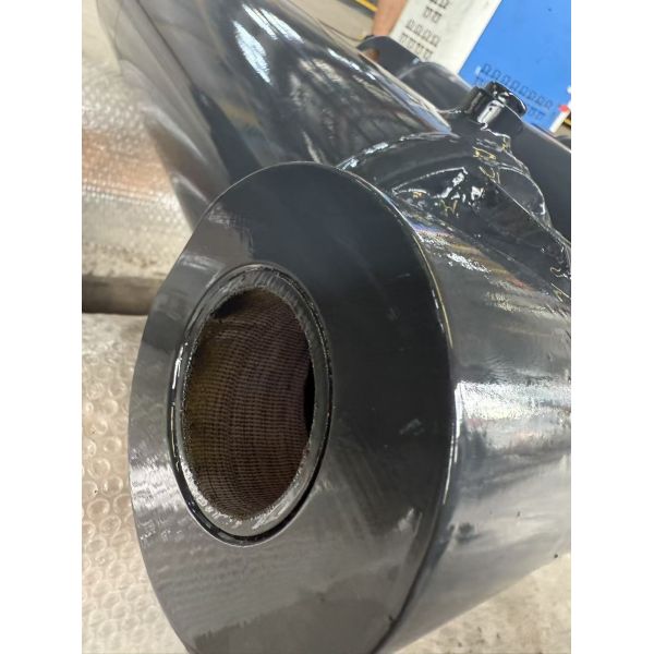 Double Pivot Eyes Hard Chrome Plated Double Acting Hydraulic Cylinder With Valve Block