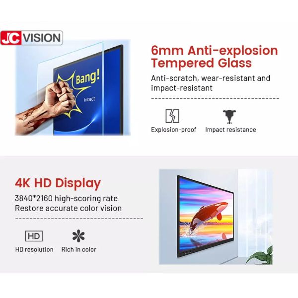JCVISION репроектор взаимодействующее Whiteboard цифров Whiteboard 75 дюймов для преподавательства