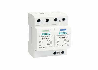 AC 25kA 1+1 BR-25GR Dispositivo de protecção contra sobretensões