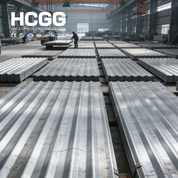 0.5mm Thick Metal Roof Panel Galvanized Corrugated Steel Roofing Sheet 14 Gauge