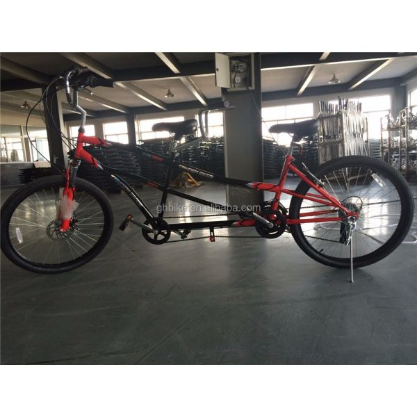 Aluminum Rim 24 Inch Double Seater Tandem Bike for Family Touring and Sightseeing