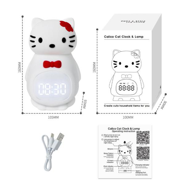 Kawaii Anime HelloKitty Eye Protection Bedside Night Light Figure Kids Birthday Gifts