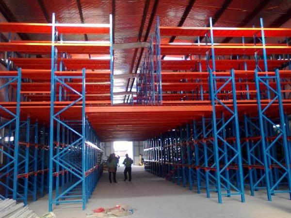 Zinc Plated Powder Coating Warehouse Storage Racks Stainless Steel Customization Color