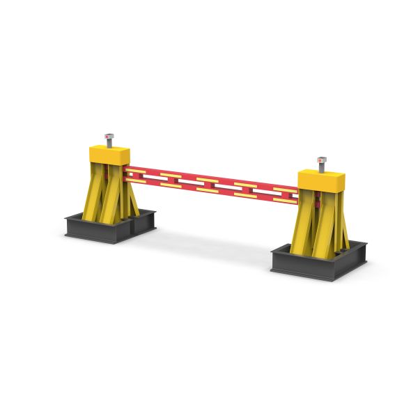PAS68 High Security Rising Arm Barrier with K4 Impact Resistance Hydraulic Drive and ISO 22343-2023 Compliance