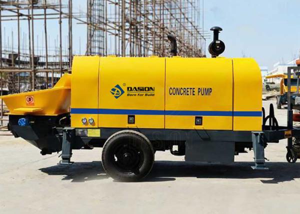 S Valve 40m3/H Stationary Trailer Concrete Pump With Diesel Engine 56kw Power