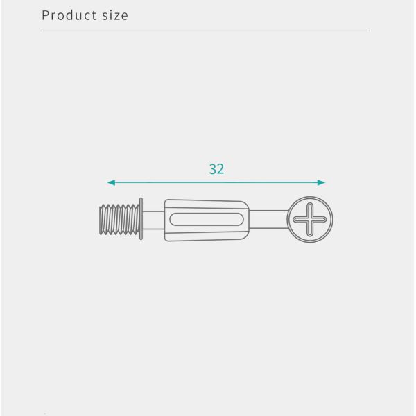 32мм стальные минификсные болты для расширения с доулом, фиксация мебели для мебели Rta