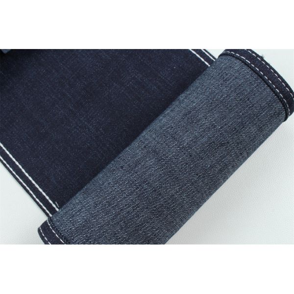 190Cm Wide Ring Slub Stretch Denim Fabric For Men Jeans