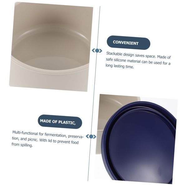 Kids Silicone Food Storage Containers BPA Free Leakproof Airtight Tag Bento Lunch Box