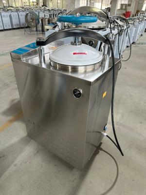 Fermeture de sécurité interne du cycle de vapeur Affichage numérique Autoclave verticale