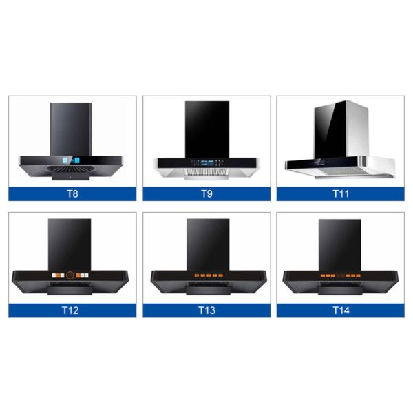 EQVVV Silent Curved Glass Cooker Hood 60cm Rangehood