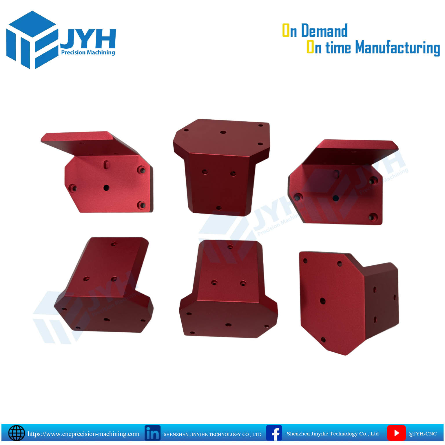 Red Anodized Aluminum Parts | Precision CNC Machined Components with Corrosion Resistance