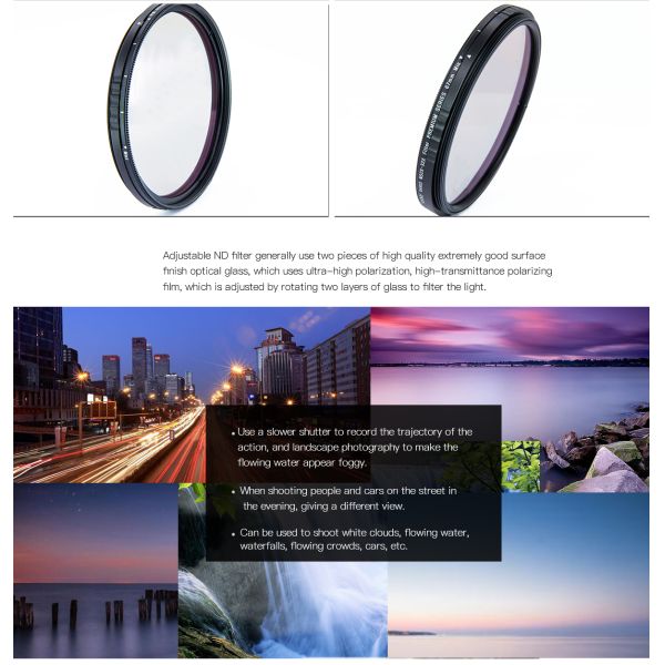 Camera Accessories 67mm Camera Filters ND2X - ND32X For Reducing Light