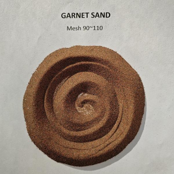 CNC waterjet cutting Abrasive medium Almandine rock Garnet sand mesh 90~110
