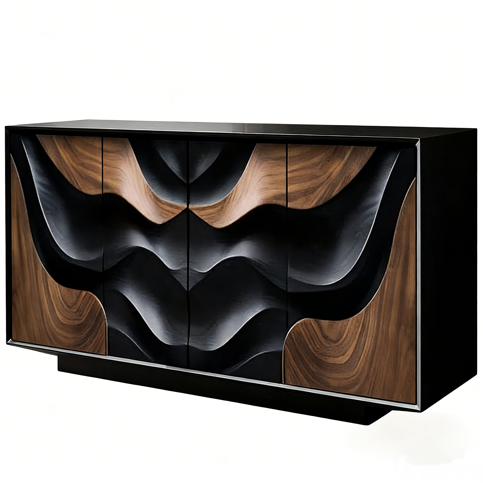 High Quality Wooden Sideboard Table with Large Storage Living Room Kitchen Buffet Cabinet Sideboard with Drawer and Doors