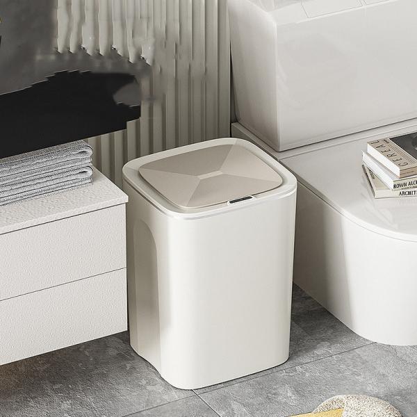Smart Sensor Ipx5 Waterproof Trash Bin Small Plastic Touchless Trash Can