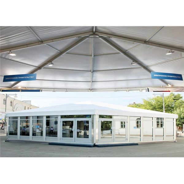Water Resistant Large Aluminum Glass Marquee Tents For Birthday Party