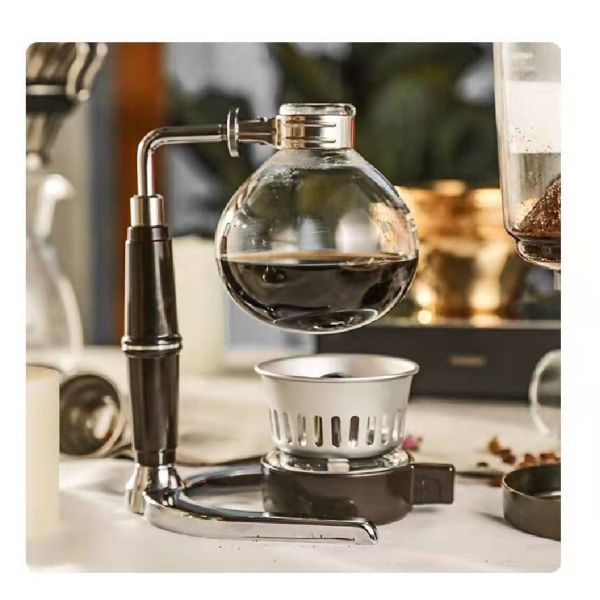 Glass Coffee Pot with Easy Siphon System User-Friendly Portable Syphon Espresso Maker