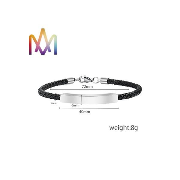 дуга 8g сформировала таможню людей выгравировала кожаные браслеты