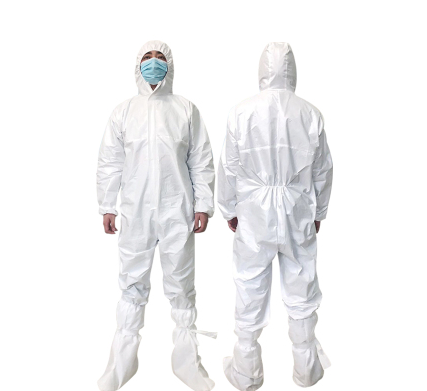 White Medical Protective Clothing / Icu Gown Quarantine Epidemic Prevention