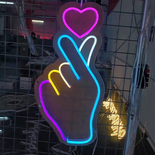 Custom Neon Signs with Transparent and Colored Acrylic Plates for Personalized Wedding and Celebration Decor