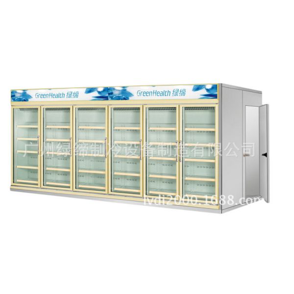 Супермаркет холодильник холодильный склад со стеклянной дверью 8500L ходьба в холодильник взрывный морозильник