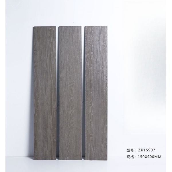 Soft Wood Porcelain Glazed Tiles 150X900MM For Interior Exterior Floors Walls