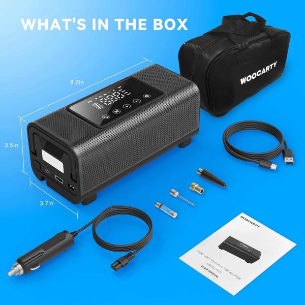 Double Cylinders Heavy Duty Truck Tyre Inflator Intelligent Wireless Car Inflation Pump