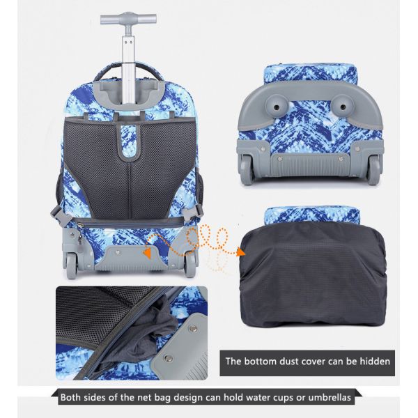 Юнисекс средняя школа детский роликовый рюкзак многофункциональный для студентов