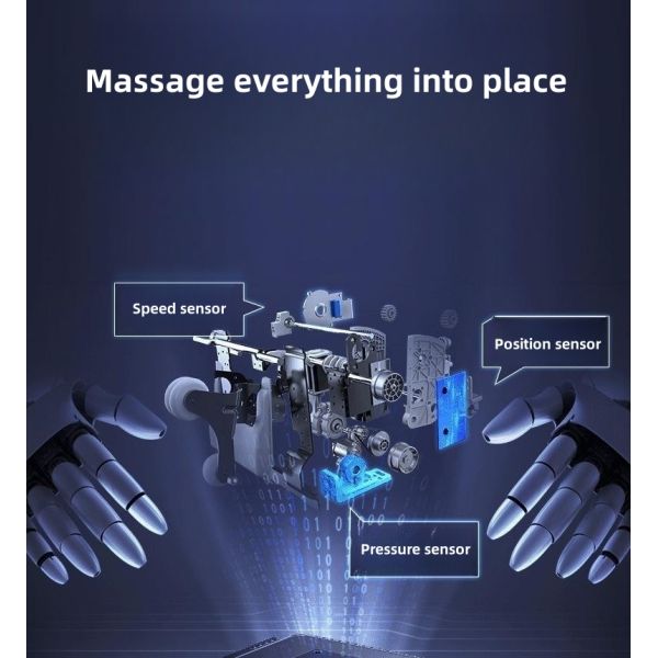 Full Body Electric Massage Chair Adjustable Height Salon Furniture Multifunctional Bed Relax Recliner