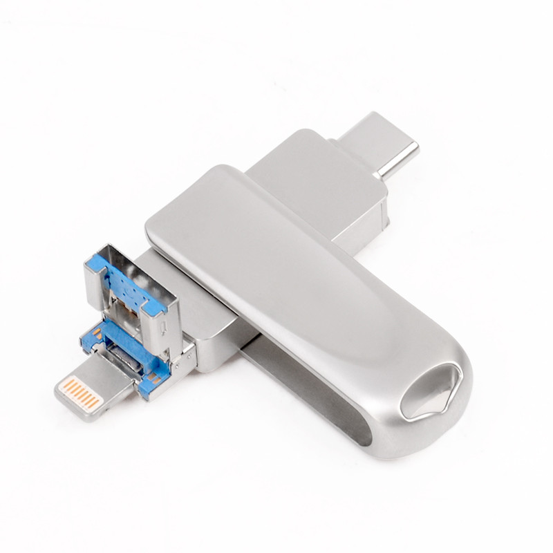 Серебряный Type C USB 3 в одном с разъемом USB 2.0 USB 3.0 и Type C