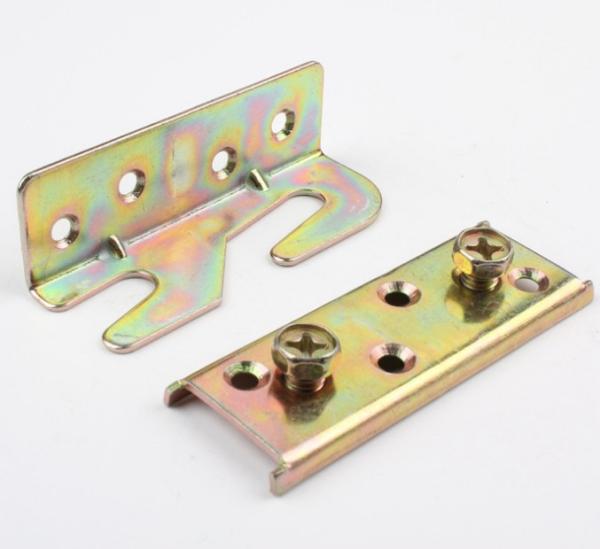 Revestimento em pó de estrutura de cama de metal Peças de cama gancho placa bracket acessórios de cama trilhos brackets