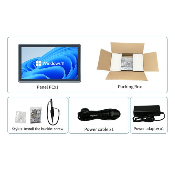 10.1 Inch J6412 CPU Industrial Panel PC with Aluminum Alloy Casing and Embedded Touchscreen