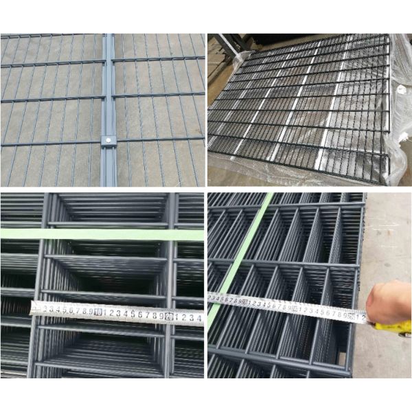 2D Twin Wire Galvanized Security Fence Двойная стальная сварная проволочная сетка
